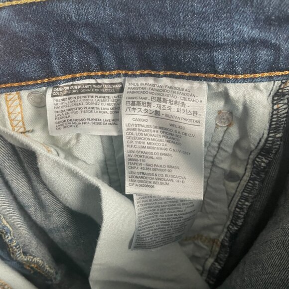 Levi’s 511 Slim Fit Jeans Men’s 30x32 Dark Wash Denim Casual Workwear - Picture 4 of 8